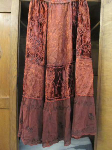 Summer Skirt rust brown -1394